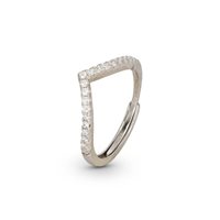 Anello Dilvdò Donna V Ring in Argento Zircone ANVBB